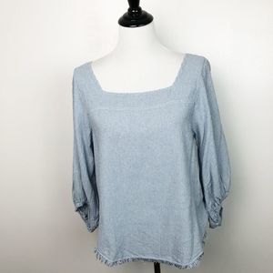 Velvet by Graham & Spenser Square Neck Blouse